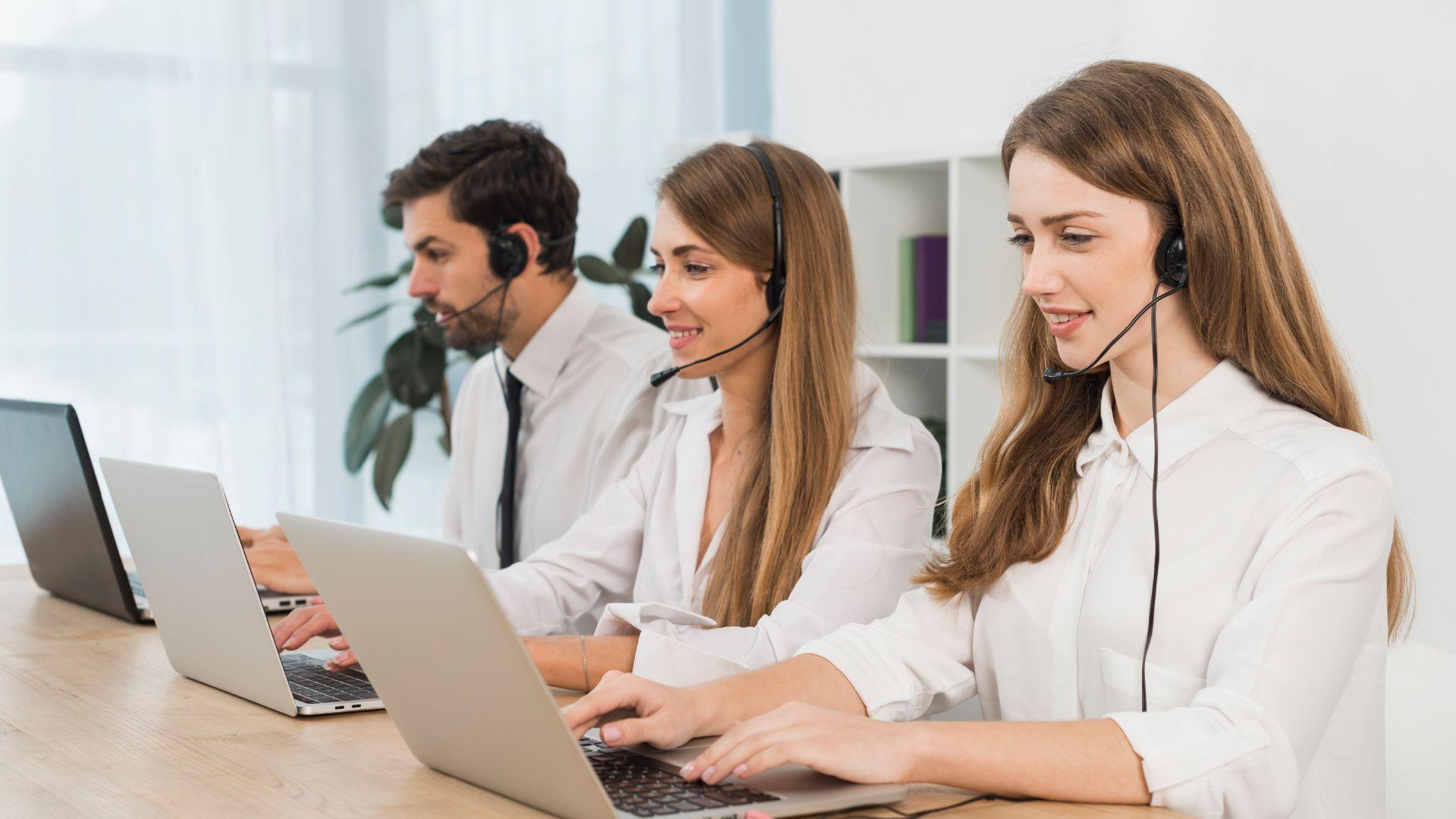 Modern call center floor serving NEMT, limo, dental and medical clients for SS Support Network